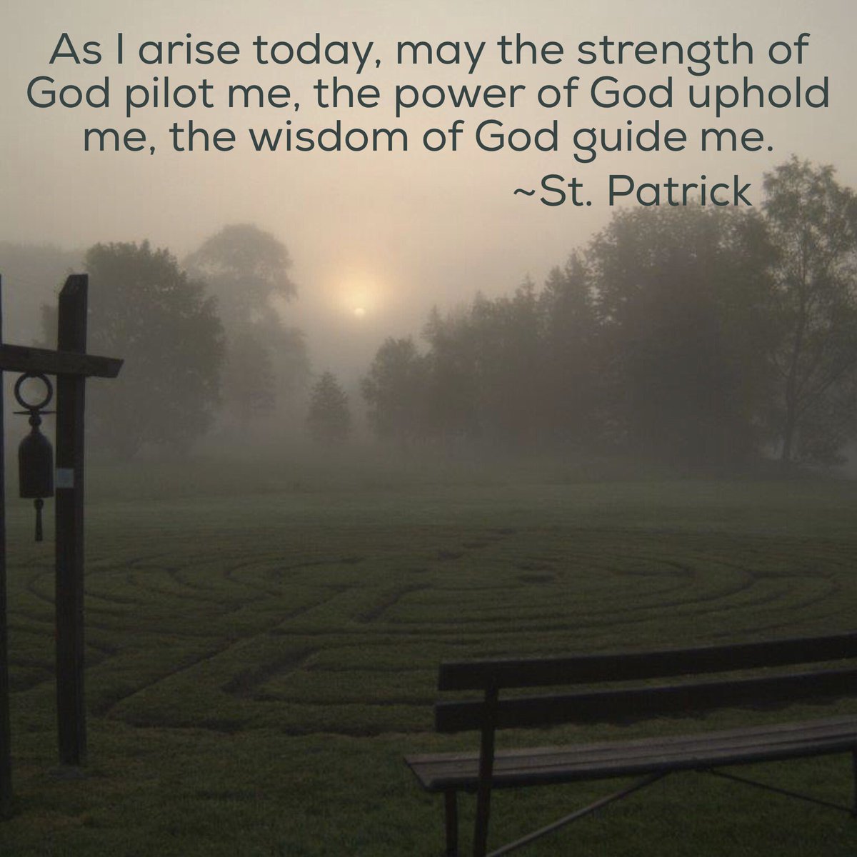 The labyrinth at Villa Maria. A peaceful place for prayer and reflection. #HappyStPatricksDay 📷: Joe Rudinec, Rudinec &amp; Associates