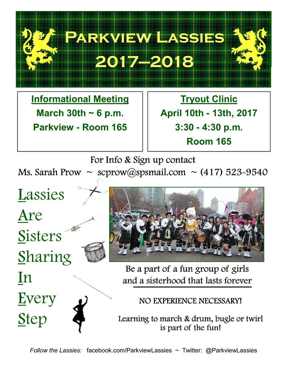 ParkviewLassies's tweet photo. Lassie Tryouts!   https://t.co/lWluZsLVgI https://t.co/Z2k4hBDkUo