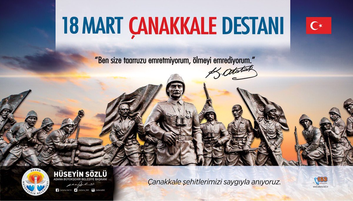 Bir hilal uğruna, ya Rab, ne güneşler batıyor! #ÇanakkaleZaferi'nin 102. yılında tüm şehitlerimizi rahmet ve minnetle anıyorum.🇹🇷🇹🇷🇹🇷