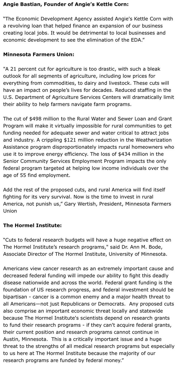 RepTimWalz's tweet photo. So. MN leaders & I stood up against parts of @POTUS’ budget plan that leave rural folks out in the cold. Learn more: https://t.co/EKSTGGgmZs https://t.co/Jj83Xx5L88