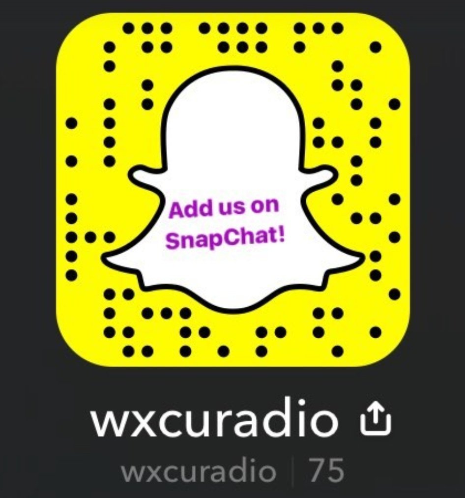wxcuradio's tweet photo. Add us on snapchat, and stay updated with all of radiothon! #wxcu24 https://t.co/3Ks2lJKY4n