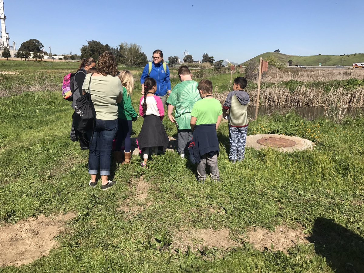 tom_ltom's tweet photo. Students enjoyed learning about their wastewater and how it benefited their local wildlife at the local sanitary district! @ljebullpups https://t.co/7BsofqhWhp