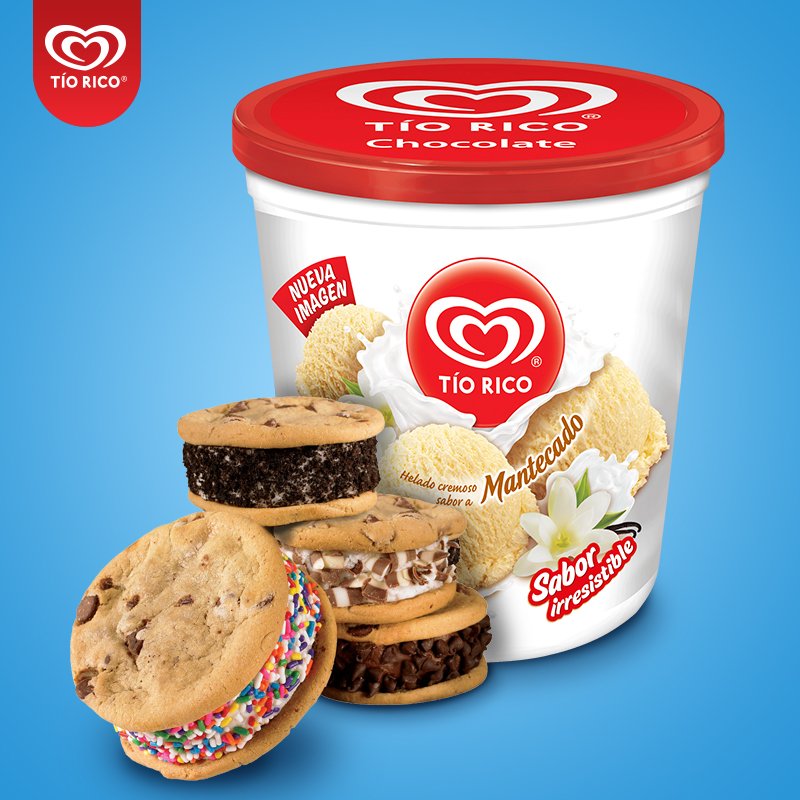 HeladosTioRico's tweet photo. Sorprende a tu familia preparando estas deliciosas galletas con tu helado favorito Tío Rico. #Chaoseriedad 🍦 + 🍪 = 🍪🍦 https://t.co/7x7egzhEID