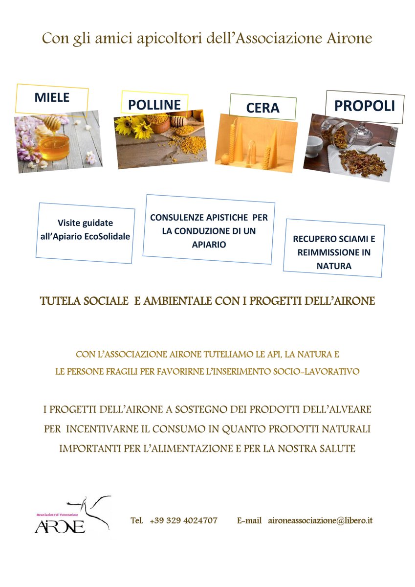 As_Airone's tweet photo. Con gli amici apicoltori dell'Airone.. Per recupero #sciami,bonifica da vespe e calabroni è possibile contattare il n. telefonico 3294024707 https://t.co/EqOETMf5FX