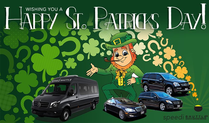 Happy St. Patrick's Day from all of us at SpeediShuttle!!! #HappyStPatricksDay #Airport #Transportation