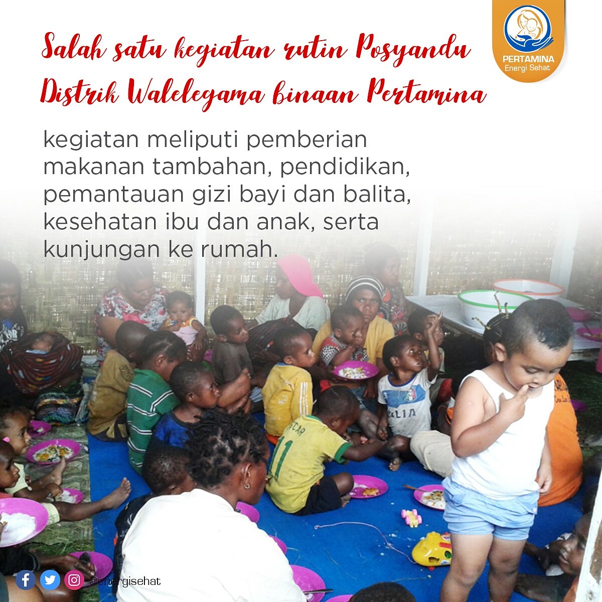 EnergySehat's tweet image. Semoga semakin banyak warga yg mengaktifkan Posyandu di daerah masing-masing ya Sobat. Demi peningkatan kesehatan ibu &amp;amp; anak #programsehat
