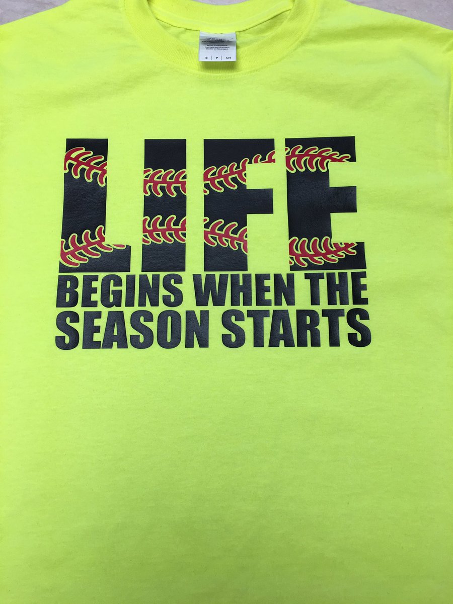 CkSignsPlus's tweet photo. Baseball and softball season is fast approaching. Come see us for your unique spirit wear ⚾️ #cksigns #baseball #softball #customapparel https://t.co/fyIlWPNSMl