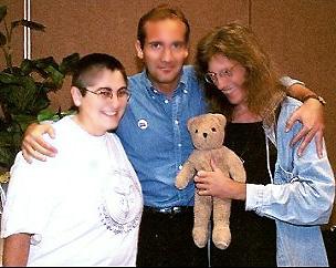 BisexualBlogger's tweet photo. @queerroyalty & heres a photo of the founders of @BiVisibilityDay in Johannesburg SA in 1999 3 #biactivists 1 NB, 1 Cis & 1 Intersex https://t.co/4dFKdf4Ihx