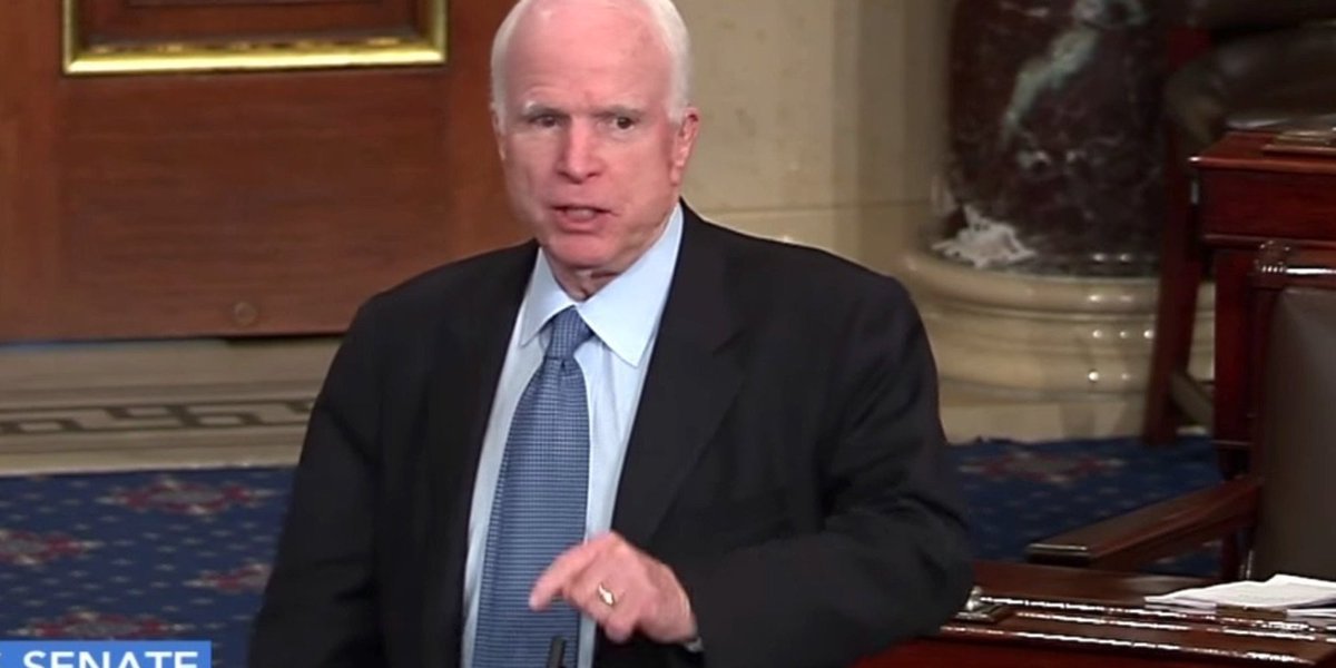 HuffPost's tweet photo. Sen. John McCain says Republican colleague Rand Paul is "now working for Vladimir Putin" https://t.co/ChSC30maur https://t.co/LpcxYUHOWG