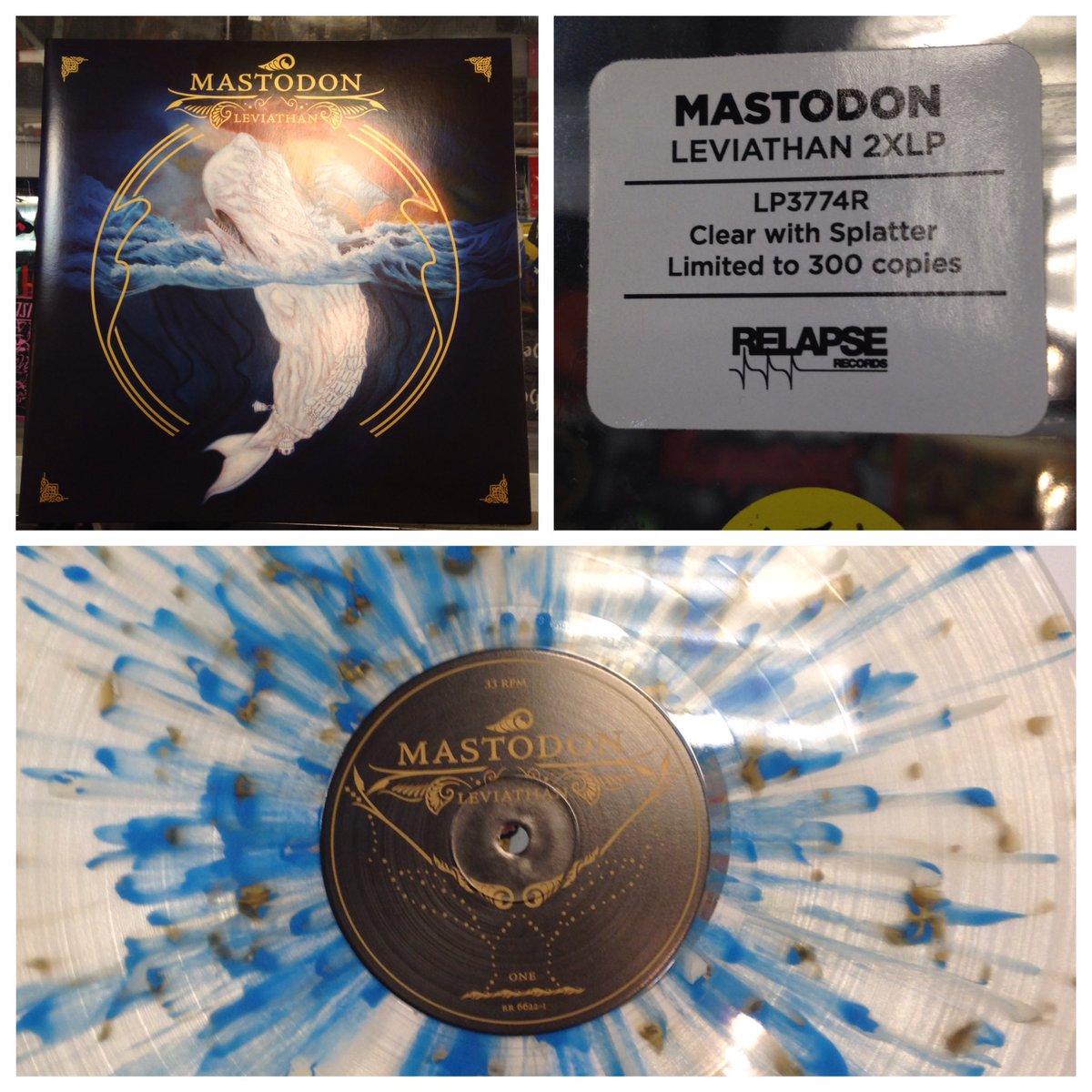RockShopPA's tweet image. Fresh pressing of Leviathan, from MASTODON just arrived! This variant is extremely limited so hurry in! #mastodon #vinylisthecolorofmyenergy