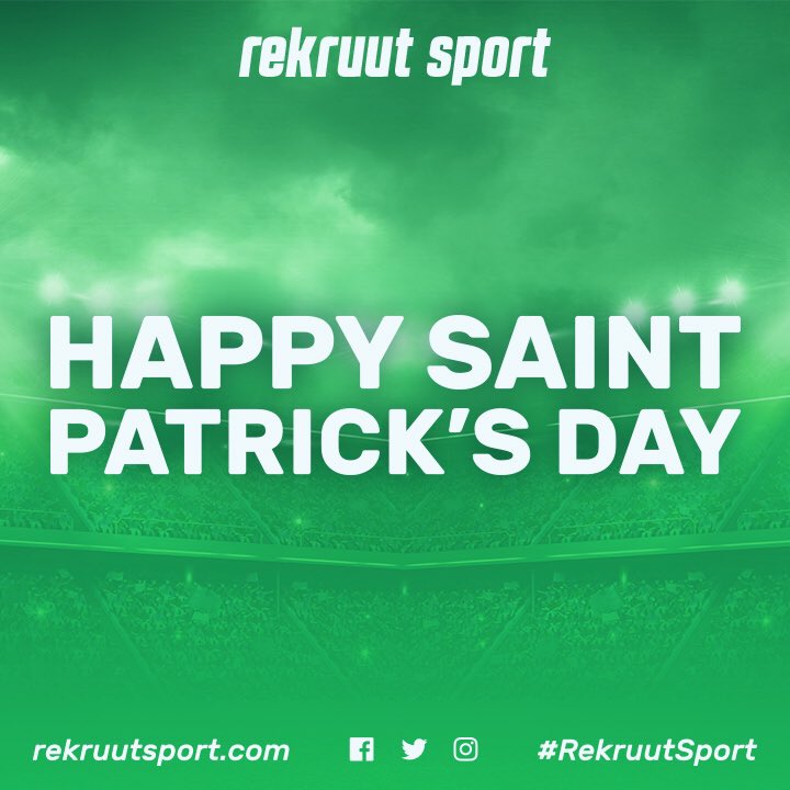 RekruutSport's tweet photo. Happy #StPatricksDay from the #RekruutSport family! https://t.co/II8F6gYJm9