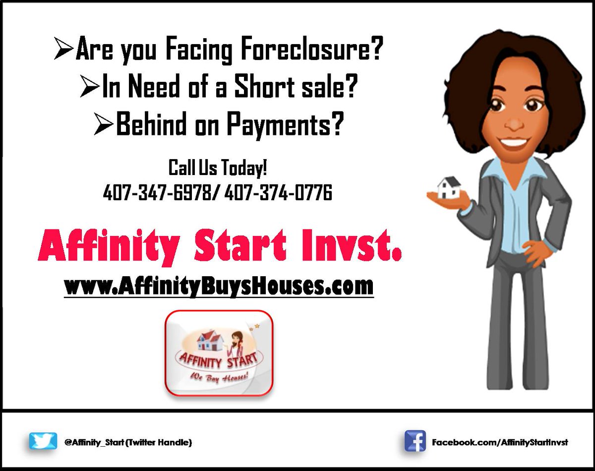 affinity_start's tweet image. Come, connect with us! ❤️
AffinityBuysHouses.com  
#mortgage #CreditScore #Foreclosure #Investment #properties #WeBuyHouses #orlando