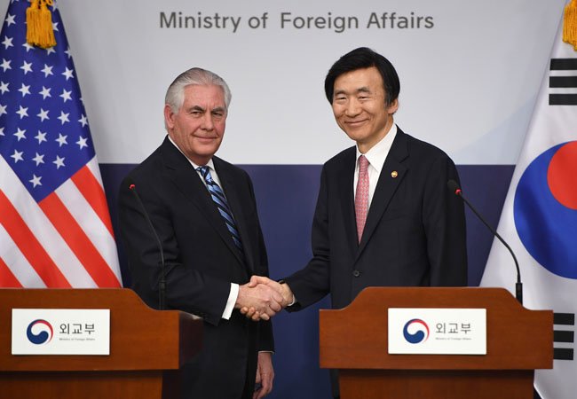 FoxNews's tweet photo. Tillerson refuses to rule out nuclearization of Asian allies to keep North Korea in check  https://t.co/0ozqsOWUft https://t.co/JrOZI3VD0e