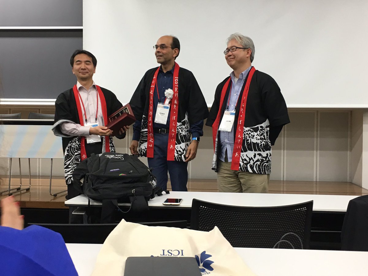 Dr. Sreedevi Sampath (@sreeumbc) on Twitter photo Fantastic general and program chairs of <a href="/ICST2017/">ICST 2017 - Tokyo</a>, Record no. attendees, high quality papers, amazing local arrangements! #icst2017 Fantastic general and program chairs of <a href="/ICST2017/">ICST 2017 - Tokyo</a>, Record no. attendees, high quality papers, amazing local arrangements! #icst2017