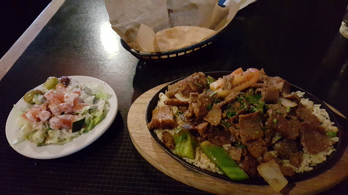 Doug_Pruim's tweet image. Having shawirma at Jerusalem&apos;s Restaurant ... for St. Patrick&apos;s Day. ;) #csca17