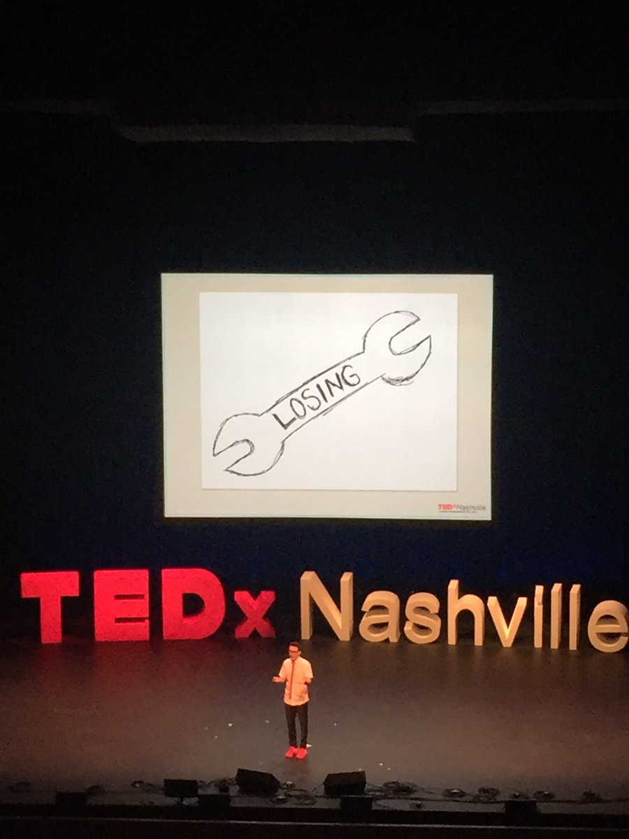 larpainter's tweet photo. @bobbybonesshow rocking @TEDxNashville with the hand drawn sketches! #TEDxNashville #tedxnash https://t.co/qX021imoJJ