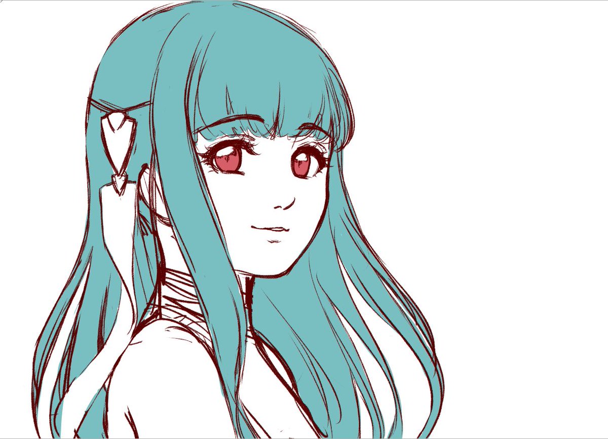 Her art in #FEHeroes is so pretty <3 it's so inspiring :DD
#wip #fireemblem #ninian
