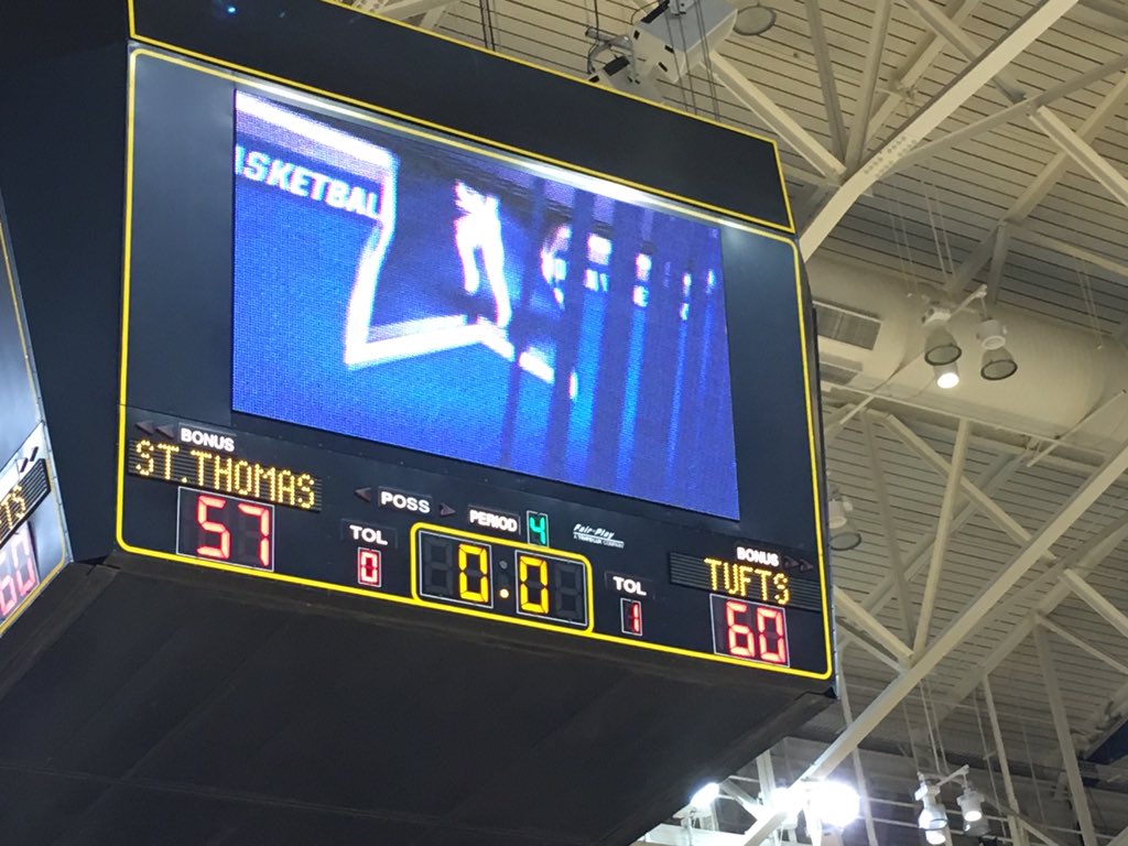 MTEliteDucks's tweet photo. Tufts uses 15-4 run to end the game to advance to National Championship w/ 60-57 win v St. Thomas! #LetsGoMass @tuftswbball @SelectHoopsMA https://t.co/Fm1elHMGwc