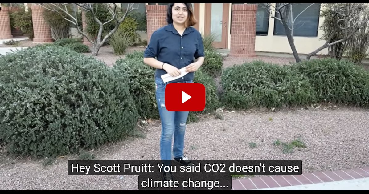 queenjayknight's tweet photo. .@EPAScottPruitt, here's your science lesson. Climate change isn’t a matter of opinion, #ItsCalledScience. - https://t.co/VJyYEpuhxn https://t.co/M7wFJP1uqp
