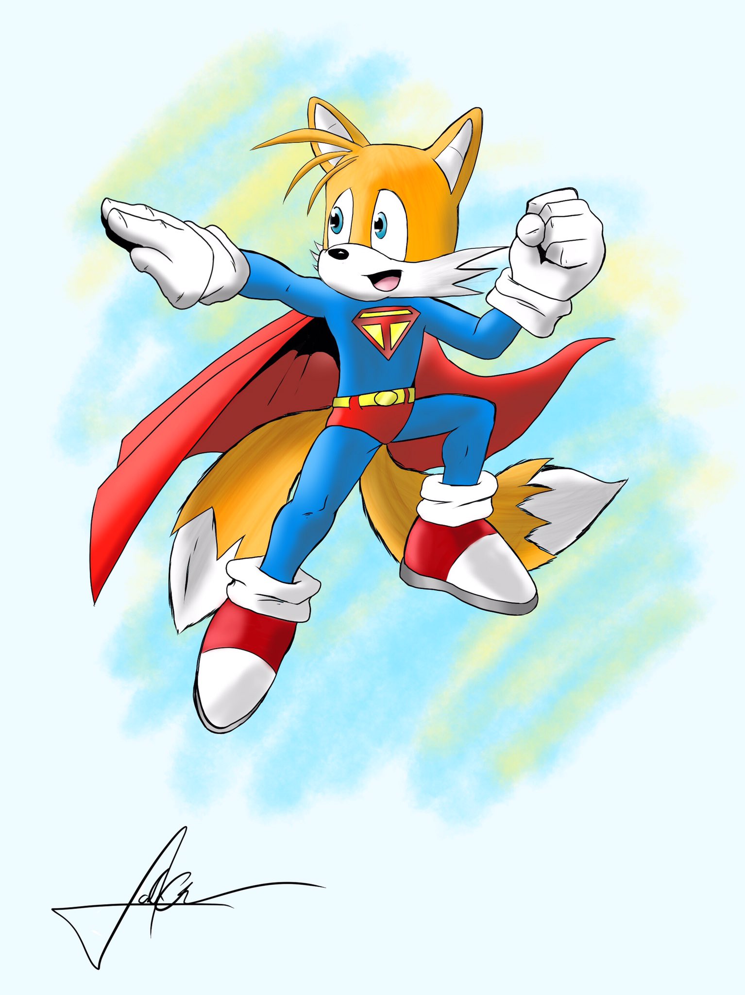 Super Tails!!! (Artist: Nerkin) : r/milesprower