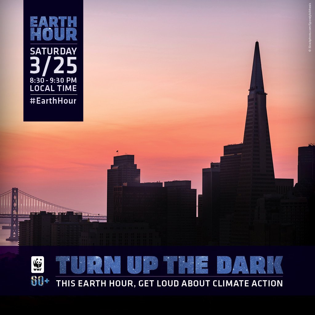 World_Wildlife's tweet photo. Buildings and landmarks across the world are joining the #EarthHour movement. You can too: https://t.co/V8jOXD1TkW. https://t.co/rO2ZvIYOc8