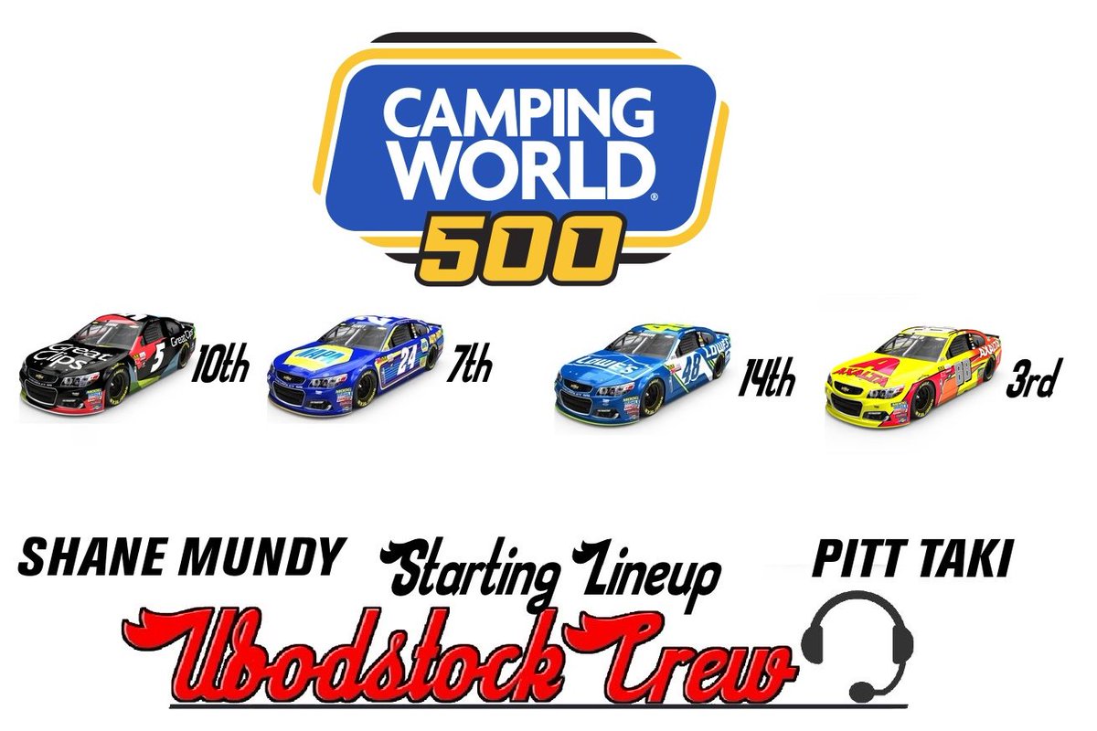 Woodstock2324's tweet photo. Here is where @TeamHendrick will roll off in Sunday's #GoodSam500 at @PhoenixRaceway.
|#WoodstockCrew| https://t.co/0HAi49iENU
