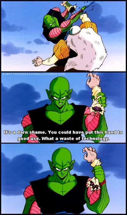 KaiovnBall's tweet photo. DBZ Abridged Funny Quotes #Piccolo https://t.co/hB3SbWu27D