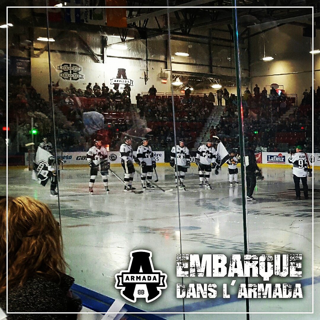 patguenette's tweet photo. Last game of the season !!
#HockeyNight #Boisbriand #ArmadaBLB #BleedBlack #EmbarquedanslArmada https://t.co/rvgQBMUj6g