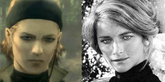 VGFGamers's tweet photo. Hideo Kojima revealed in a Metal Gear Solid 3 commentary that The Boss was designed based on actress Charlotte Rampling. https://t.co/WisBix16qi