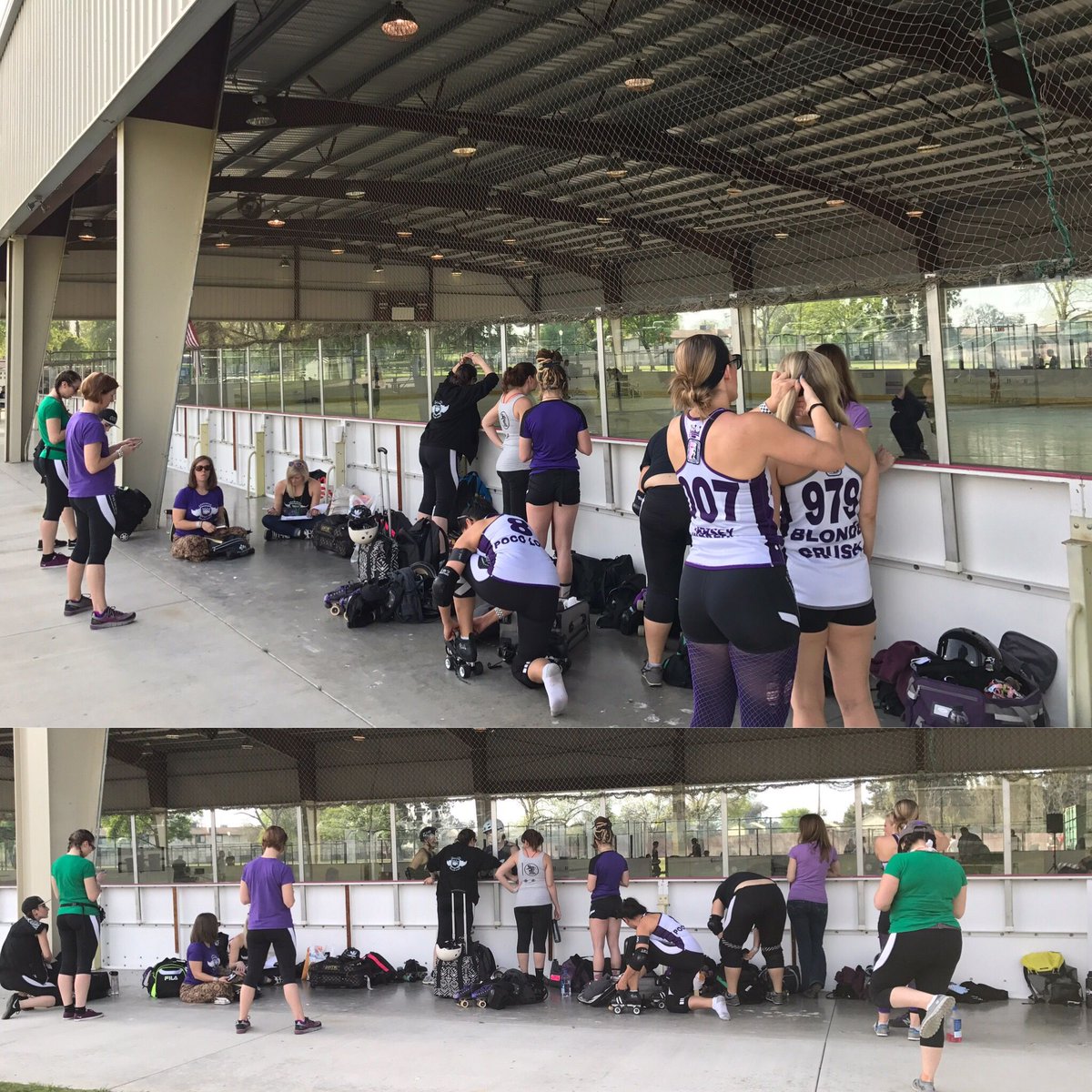 CLTrollerderby's tweet photo. Last minute prep! Who's ready for things to kick off at 10PM EDT? Follow Dustbowl Invitational on Facebook for updates! #dustbowl2017 https://t.co/RJ7XSZvKKO