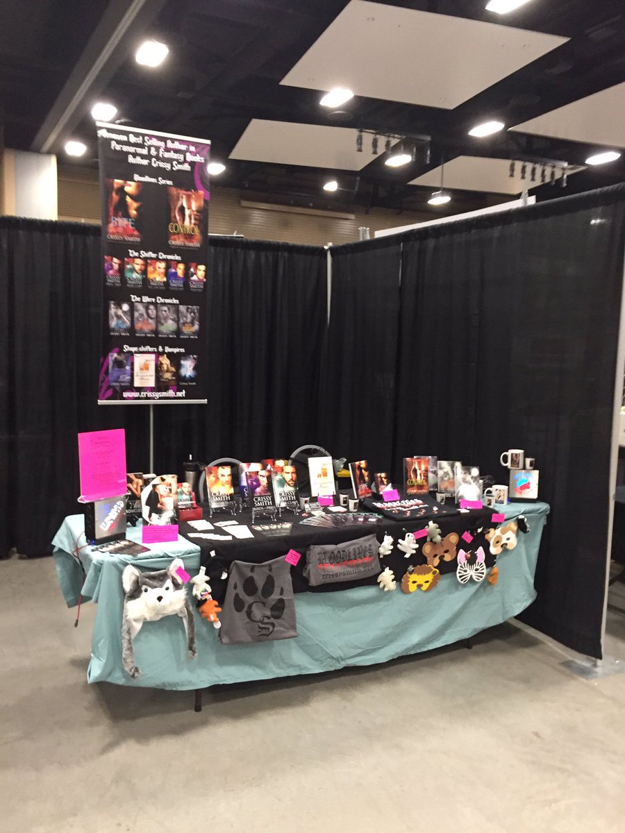 CrissySmith's tweet photo. We'll be at the #permianbasincomicconx all weekend selling my books! #comiccon #cosplay #authortable https://t.co/dGwt2RZYzh