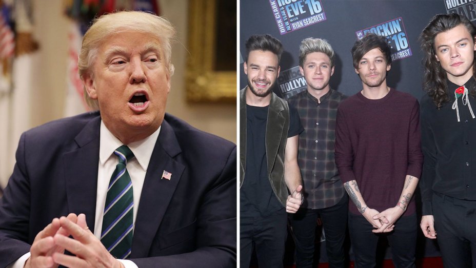THR's tweet image. Trump allegedly kicked One Direction out of his hotel for not meeting with his daughter thr.cm/LIJY07