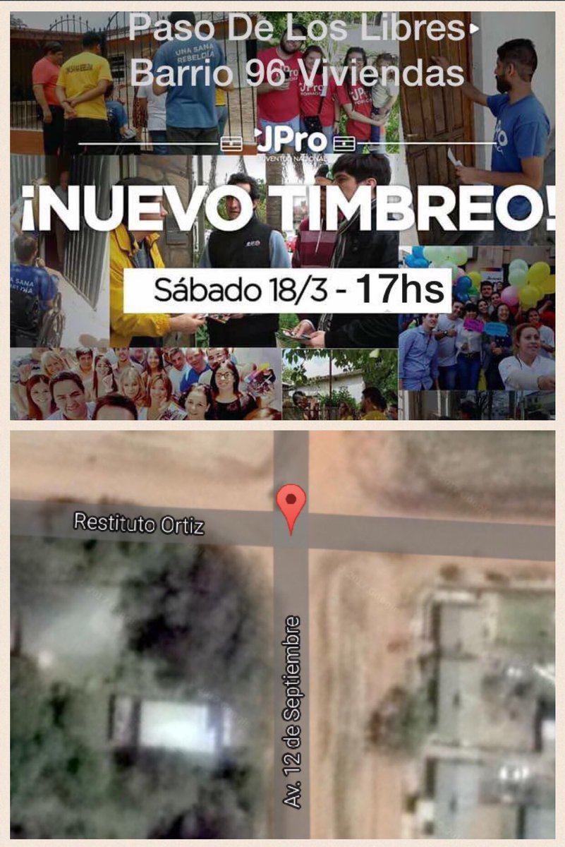 DamianGaravano's tweet photo. Porque queremos seguir cerca, nos encontramos en un nuevo #timbreonacional #PasoDeLosLibres #Corrientes @JProArg @proargentina https://t.co/7Nfi99JoVa