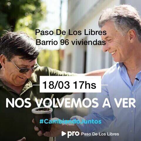 DamianGaravano's tweet photo. Porque queremos seguir cerca, nos encontramos en un nuevo #timbreonacional #PasoDeLosLibres #Corrientes @JProArg @proargentina https://t.co/7Nfi99JoVa