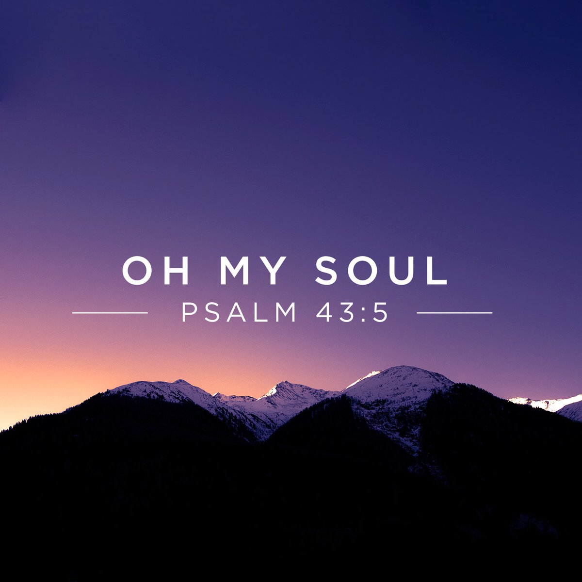 castingcrowns's tweet image. Why are you sad, #OhMySoul? Why have you become troubled within me? Hope in God, for I will praise Him again, my help and my God. Psalm 43:5