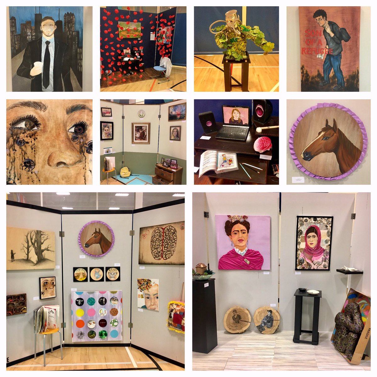 Congratulations to all the students on an excellent evening exhibiting their outstanding art work! 👏🏻 #BISC #beambitiousNAE