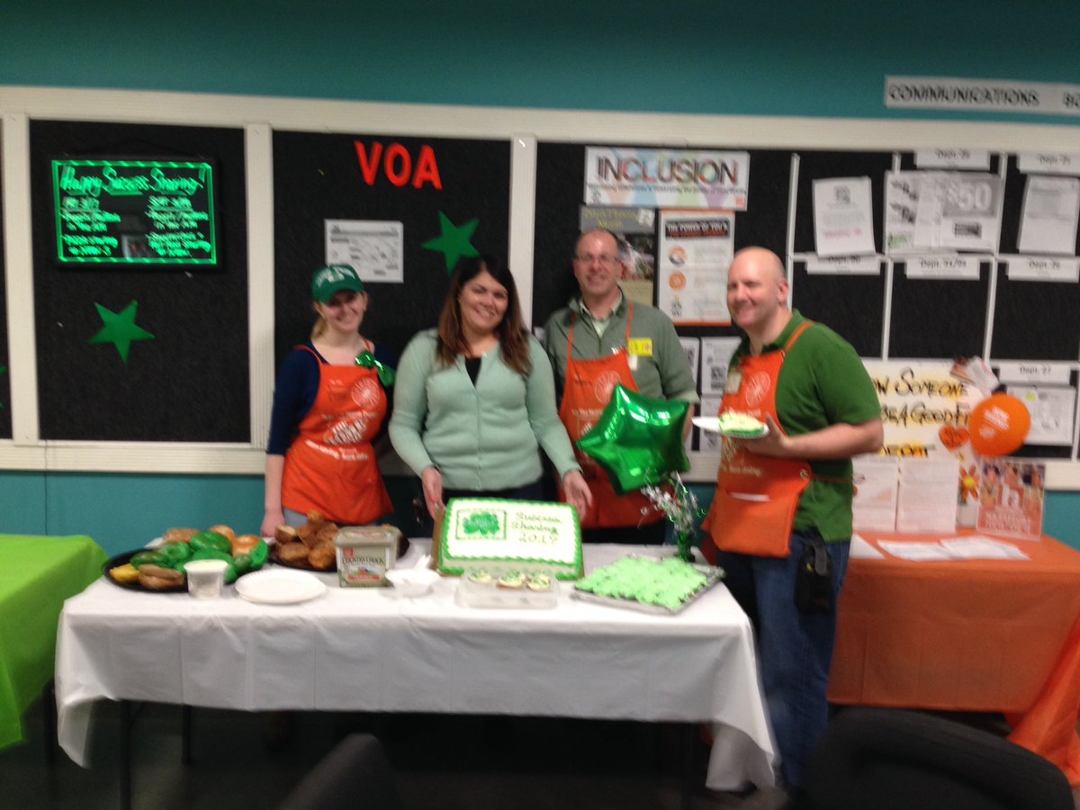 Having a blast with the Mahwah team celebrating St. Patrick's Day &amp; Success Sharing!  Thanks Home Depot - "the employer of choice"!