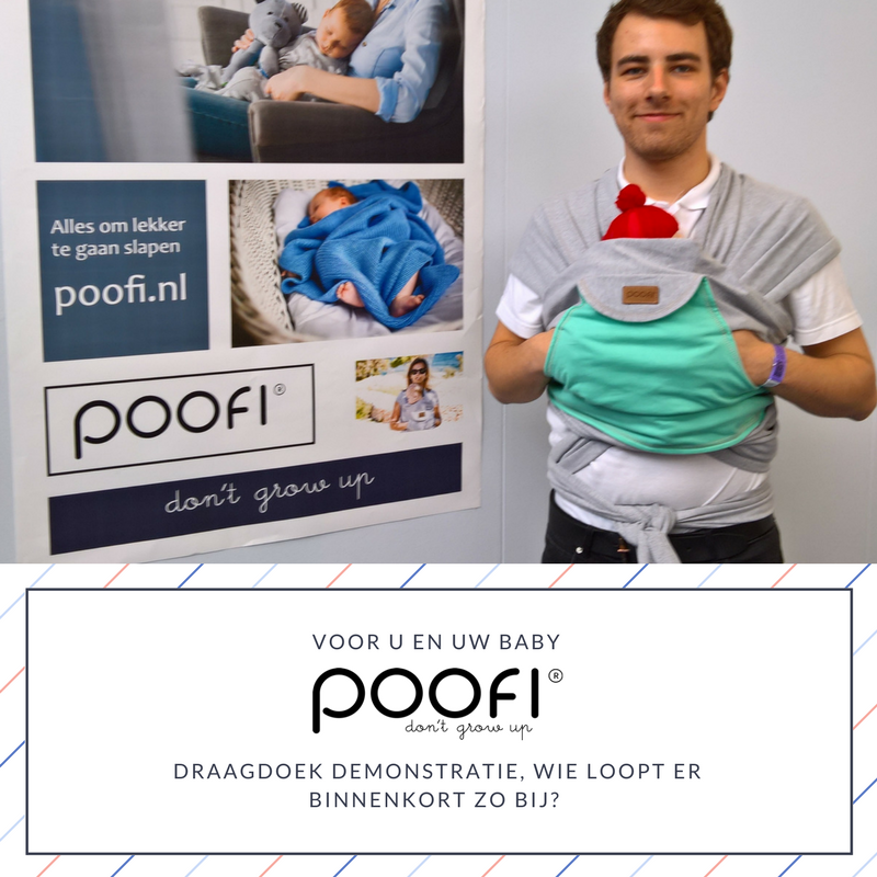 Een draagdoek demonstratie, wie loopt er binnenkort ook zo bij?