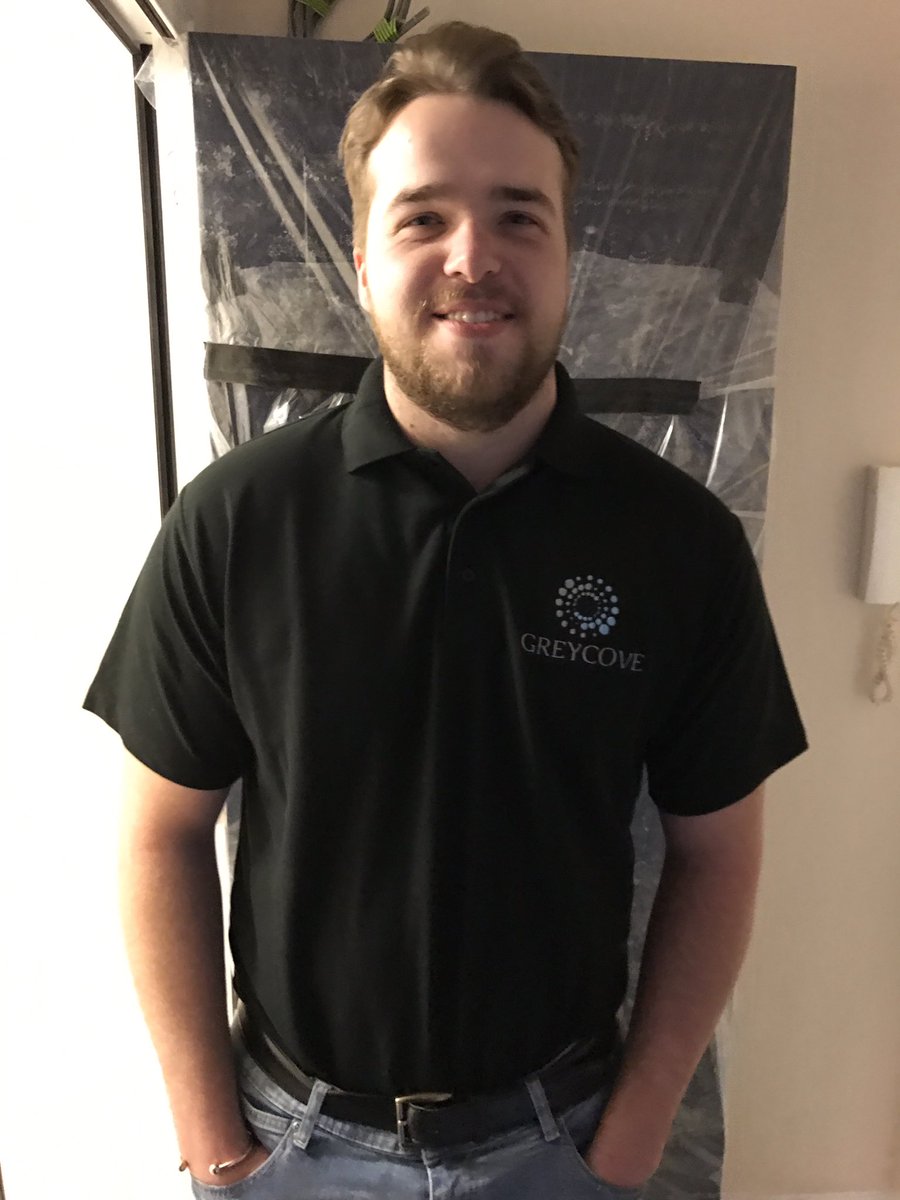 George happy to be working Saturday #greycove #propertymaintenance