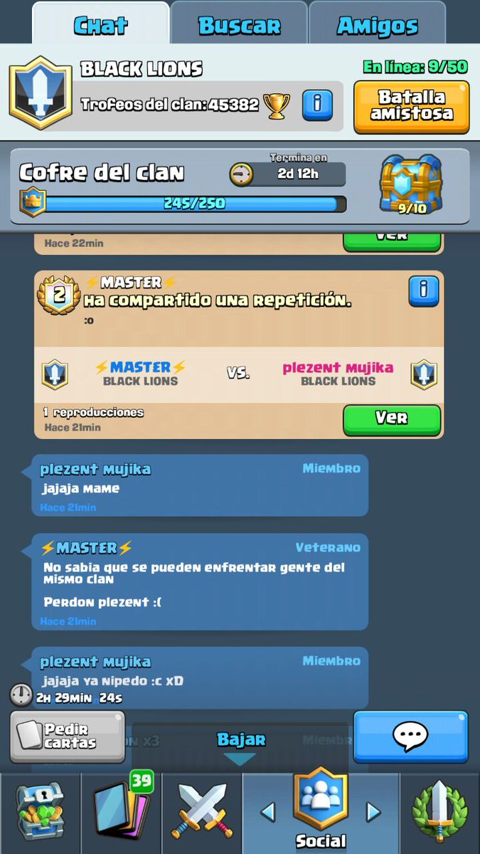 Terminando el cofre del clan desde temprano sigan asi chicos