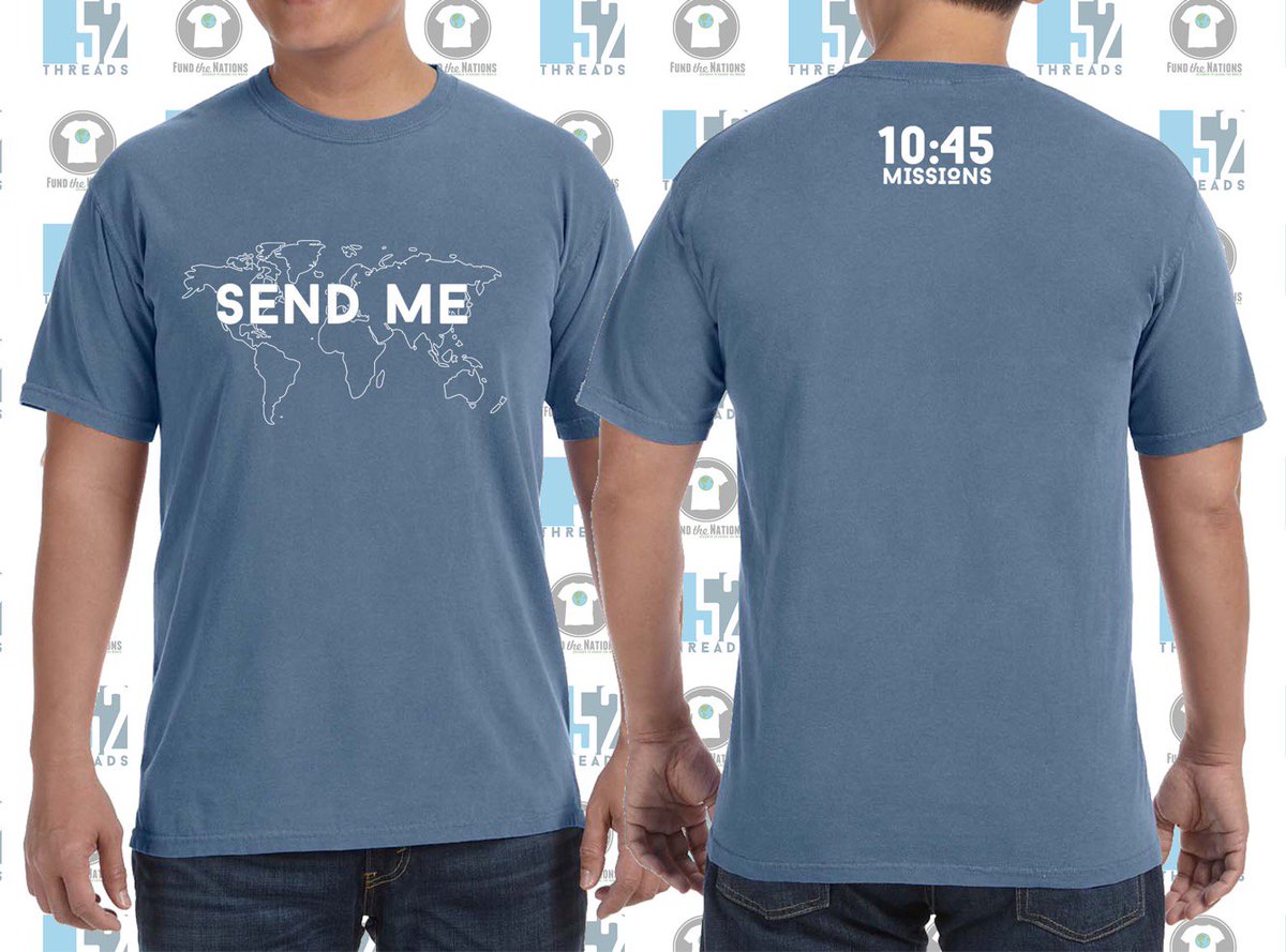 1045mission's tweet photo. We are so excited to announce our official @1045mission Shirt! All proceeds go to support Missions! Order via email: 1045Missions@gmail.com https://t.co/AZx0irXz3R