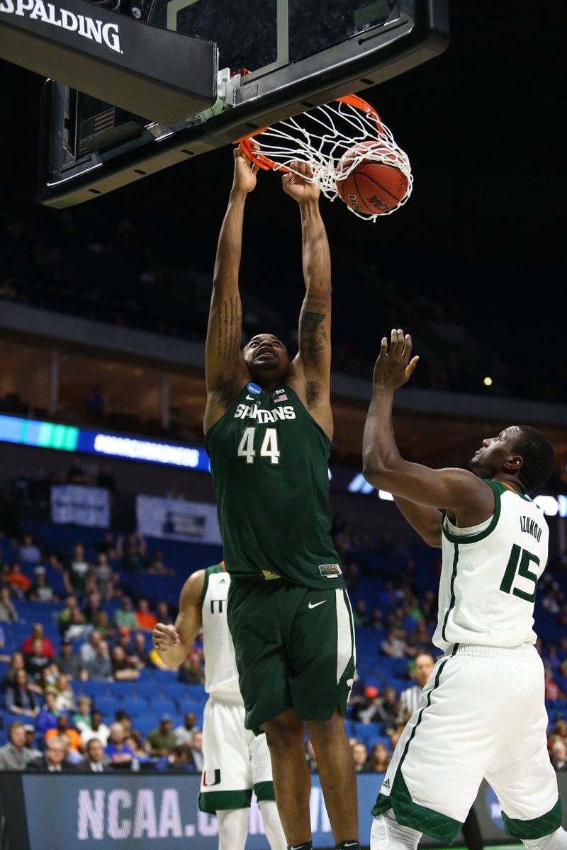 MSU_Basketball's tweet photo. Here's a look at tonight's 20-point victory in the first round of the NCAA Tournament. https://t.co/66pImQUaxF