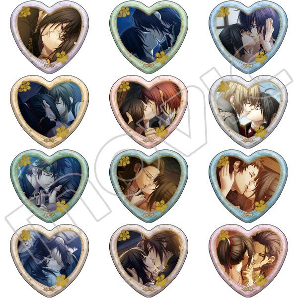 グッズ情報】『薄桜鬼 真改 華ノ章 接吻キャラバッジコレクション