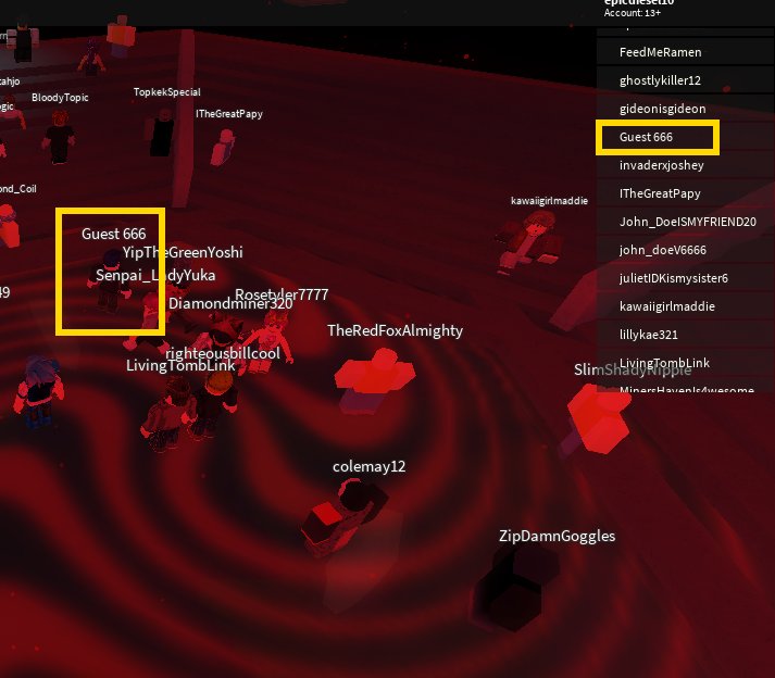 Epiclafiteau On Twitter Guest 666 Has Been Spotted In A John Doe Game What The Fuck Is Happening Roblox Johndoe March18th Guest666 - roblox guest guest 666 roblox guest hacker