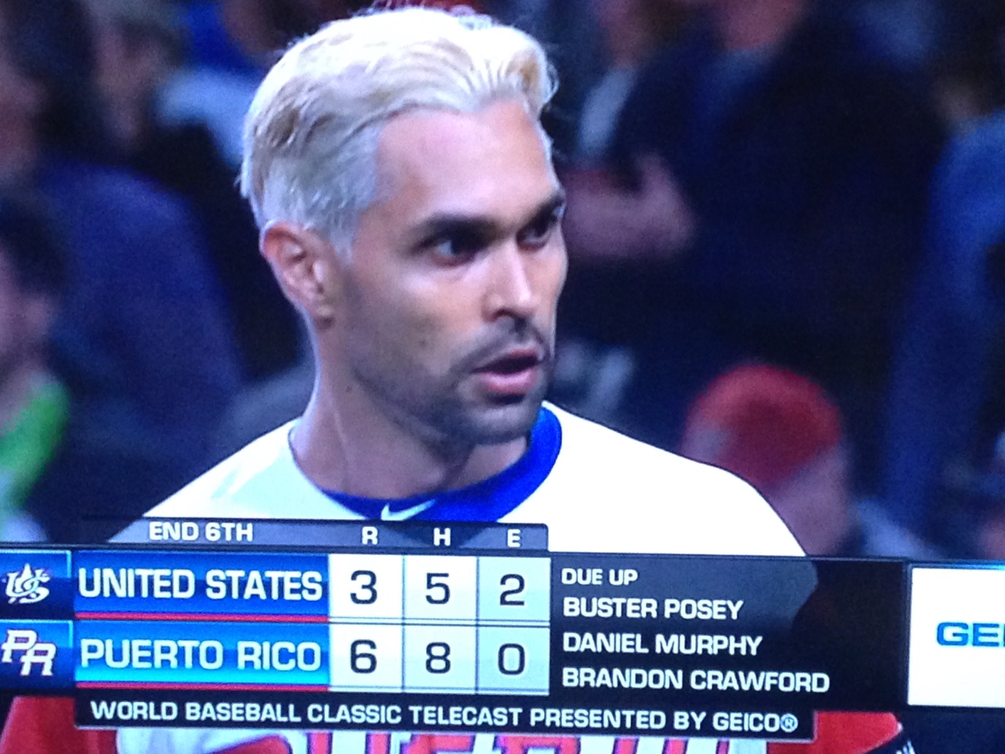 Jose T on Twitter: "Whoa!😲Angel Pagan with bleach blonde hair! #wbc2017  #sfgiants https://t.co/iHU2ecQMLK" / Twitter