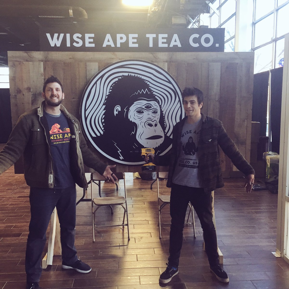 WiseApeCo's tweet photo. Booth game on point for @CTFestival ๐๐ฆ #tea #coffee #wiseape https://t.co/e30CQ9STIO