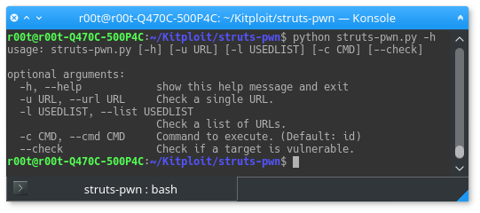 aeliavision's tweet photo. struts-pwn - An exploit for Apache Struts CVE-2017-5638
https://t.co/QTd9JqvdgQ https://t.co/rH1nxzN91x