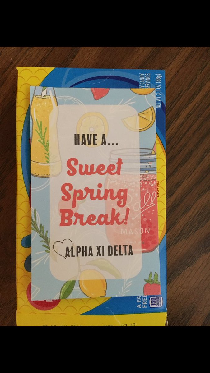 Right back at ya, <a href="/AlphaXiDelta_UW/">Alpha Xi Delta</a>. Hope your break consists of temperatures upwards of 15 degrees!