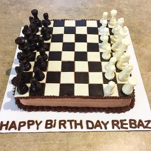 CubixChess's tweet image. Everything is possible at @nana__bakery  edible chess cake made...