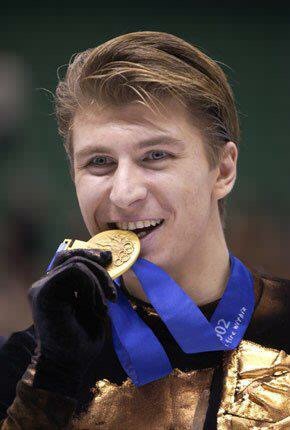 Happy Birthday to my fav skater Alexei Yagudin - pic from 2002 Olympics with his Gold Medal 